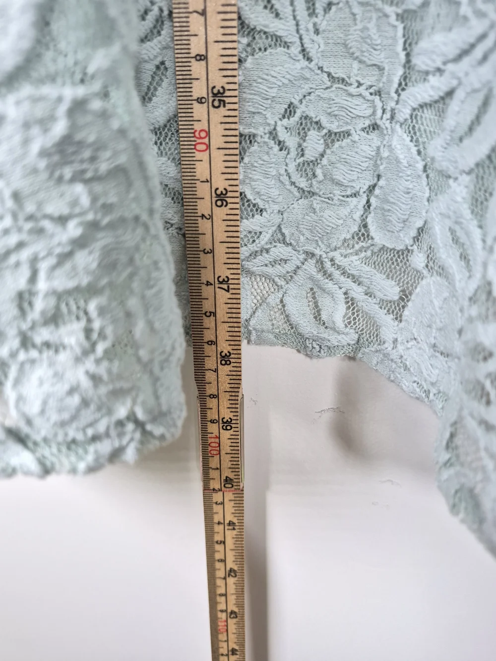 Free People Pale Blue Floral Lace Sleeveless Mini Dress Size L